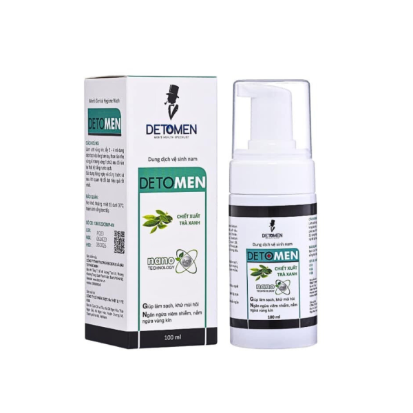 Dung dịch vệ sinh nam DETOMEN - Dạng bọt mịn - Chai 100mL