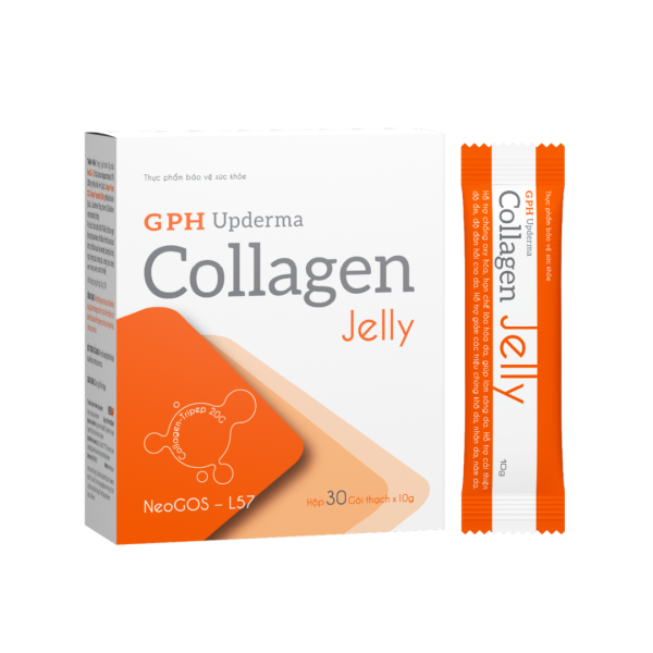 GPH UP Derma Collagen Jelly dạng thạch - Hộp 30 gói thạch x 10g
