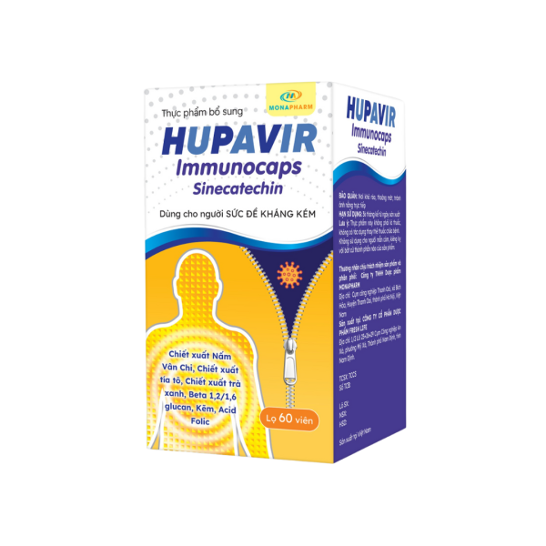 Viên uống Hupavir Immunocaps tăng sức đề kháng