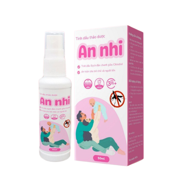 Tinh dầu xịt muỗi thảo dược An Nhi - Chai 50mL