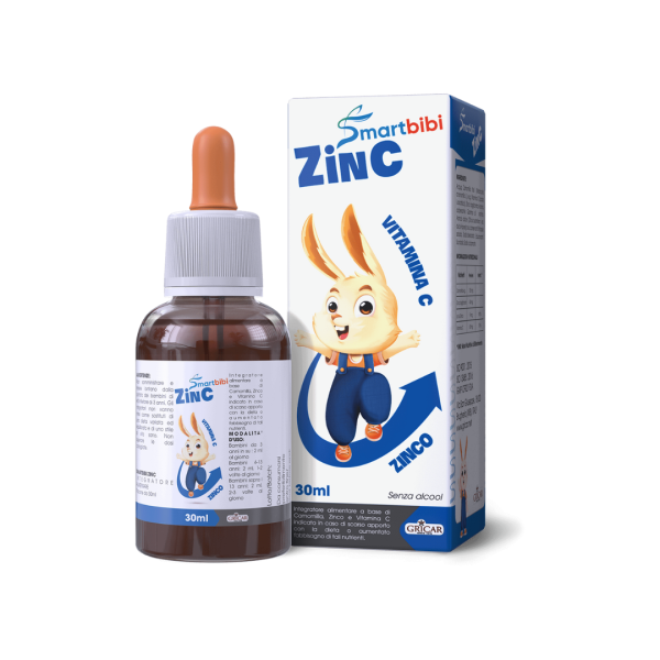 Smartbibi ZinC - Bổ sung kẽm, vitamin C giúp tăng sức đề kháng, cải thiện biếng ăn - Hộp 30mL