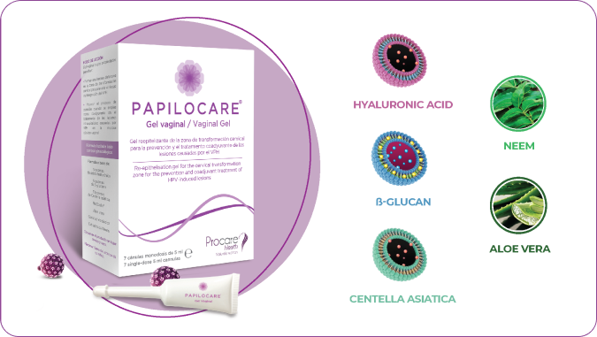 Gel đặt âm đạo Papilocare hỗ trợ đào thải HPV thành phần papilocare