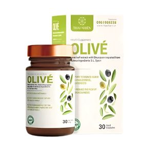 Viên uống mỡ máu OLIVÉ - Hỗ trợ giảm mỡ máu, ngừa xơ vữa động mạch, 30 viên