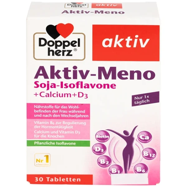 iên uống Active-Meno Doppelherz Aktiv bổ sung isoflavone, điều hoà kinh nguyệt