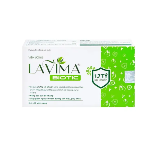 Lavima® Biotic – Viên uống lợi khuẩn cho sức khỏe phụ khoa, 20 viên