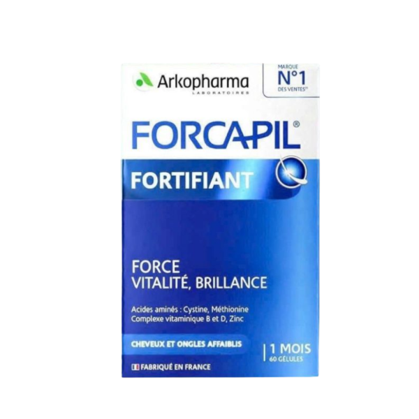 Forcapil Fortifiant – Hỗ trợ tóc và móng chắc khỏe hộp 60 viên