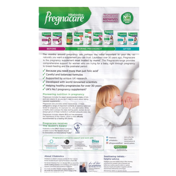 Pregnacare Breast Feeding-Bổ sung dinh dưỡng cho mẹ sau sinh