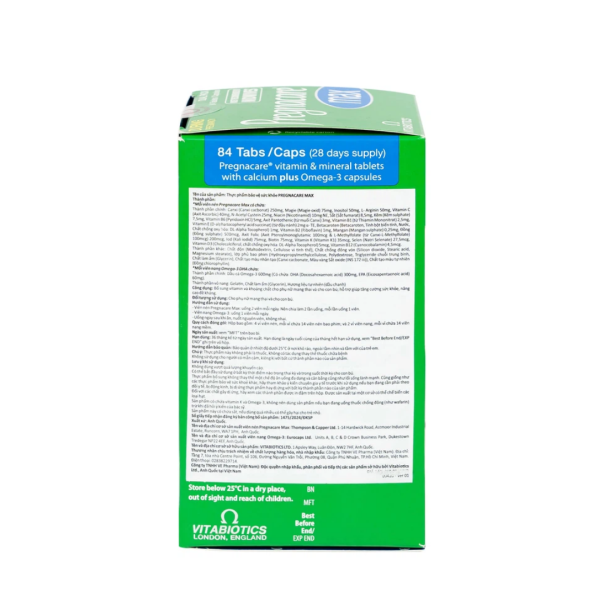 Pregnacare Max Omega 3 DHA– TPBVSK dành cho phụ nữ mang thai