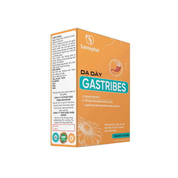 Dạ Dày Gastribes – Hỗ Trợ Giảm Trào Ngược, Viêm Loét Dạ Dày, Tá Tràng